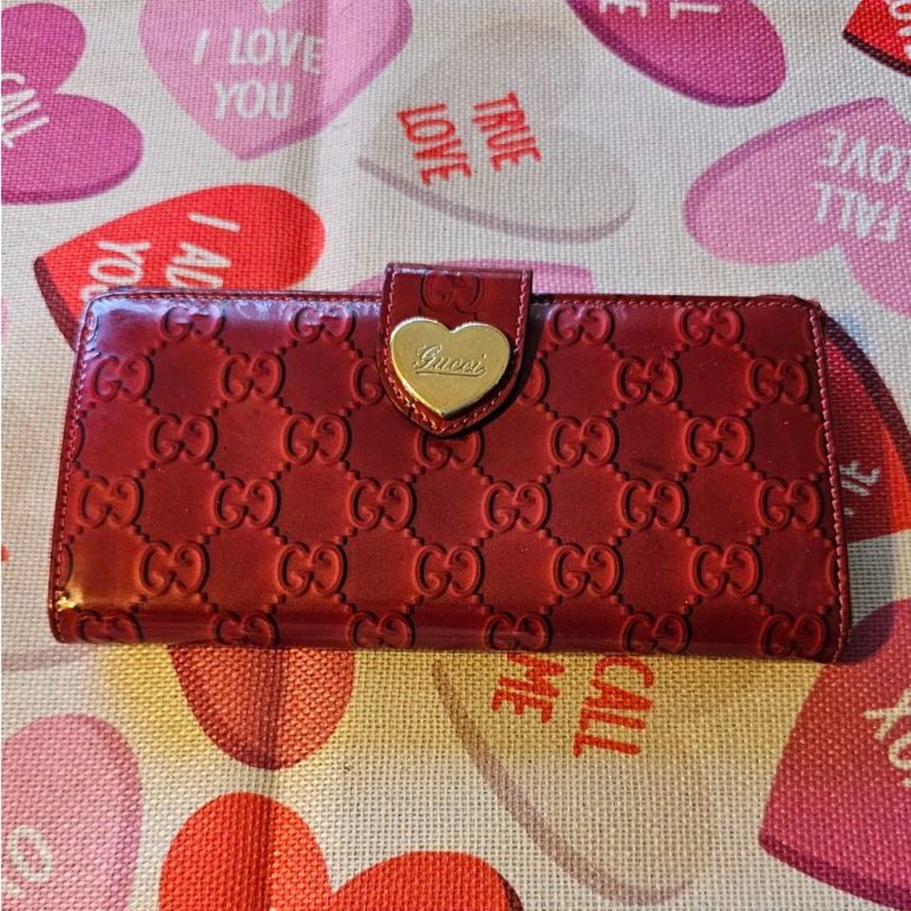 Gucci Cherry Red Embossed wallet